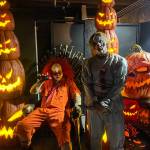 Cackles the Clown (left) and Sam Fletcher pose at Return of Frightville. (Photo provided)