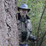 Steve Ellis searches for wildlife near South Whidbey State Park. (Photo provided)