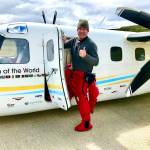 (Photo provided)
Seasoned pilot Robert DeLaurentis poses with Citizen of the World, a plane that took him around the world before crashing early this week.