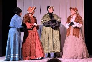 Photo by Parmenter
The Madrigals (at left, Katrina Johnson, Kelly Powers, Meagan Leigh Smith and Amy Jones)