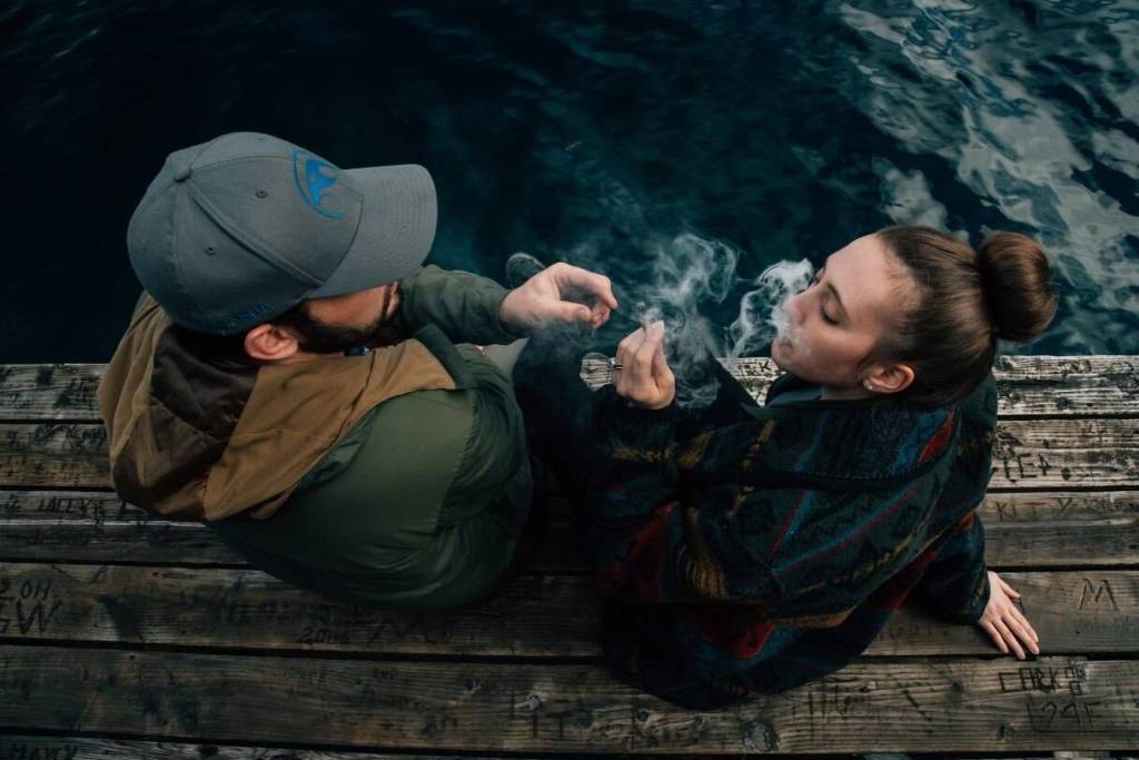 Bethany Rondeaux, co-owner of Falcanna, stands in her indoor field of cannabis. (Photo provided)
