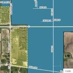 (Map provided by the Town of Coupeville)
The small yellow rectangle on the top left corner of this map shows the Five-Acre Woods. The school districts parcel, which measures 21.27 acres, is located on the other side of the intersection.