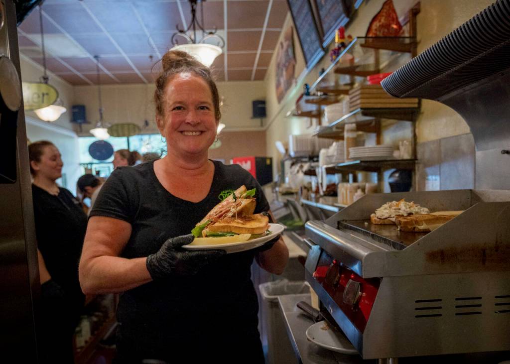(Photo by David Welton)
Kim Bailey with a BLT.