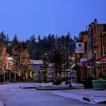 Christmas lights and banners are one of several recent projects by Oak Harbor Main Street to preserve the historic downtown space. (Photo provided)