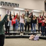 Photo by Luisa Loi
The North Whidbey Middle School Choir sings Jambo, a song in Swahili, a language spoken in East Africa.