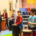 Photo by Luisa Loi
Broad View Elementary students play the Tubano drums to celebrate Martin Luther King Jr.