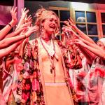 (Photo by Luisa Loi)
Running a loud orphanage and being single is driving Miss Hannigan (Abby Thuet) mad.