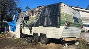 Photo provided 
A father and his two sons were uninjured in a fire that destroyed their RV.