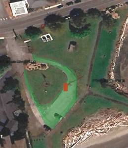 Photo provided
A popular plan to reconfigure Flintstone Park around its new sculpture involves removing the roundabout and expanding the upper parking lot.