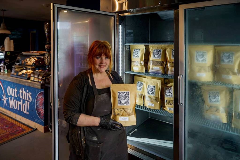 Photo by David Welton
Customers can find a variety of take and bake scones in Jupiter Coffee.