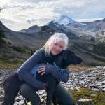 Photo provided
Elizabeth Johnson with her dog Pretzel at Mount Baker.