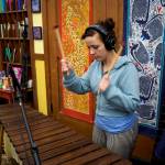 (Photo by David Welton)
Working a day job converting vans into campers in Santa Fe, Jesse Larson plans her life around marimba music, performing and teaching.