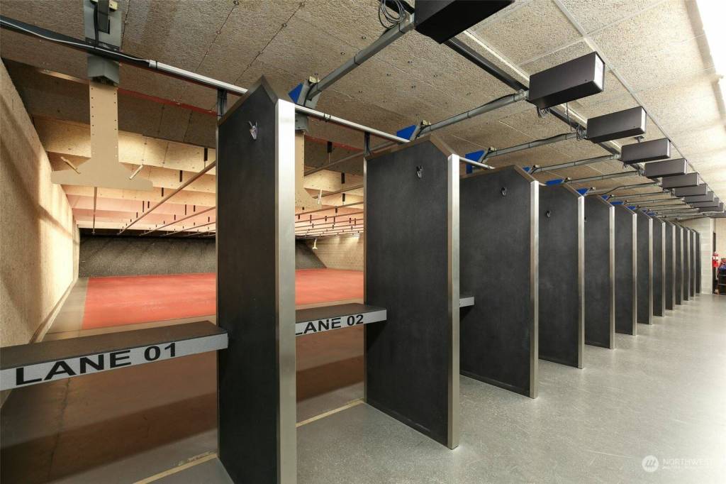 The 13,000-square-foot building features a 13-lane firearms range, a classroom and two multi-use training spaces. (Photo from Realty.com)
