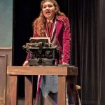 (Photo by Jenica Deer-Cerda)
Katherine Plumber, played by Carmen Cerda, is a role exclusive to the musical version of Newsies.