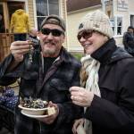 Daniel and Linda Munoz traveled from Seattle to get a taste of the world famous bold, briny and blue. Though the gale winds blew some tents around and led to the cancellation of the boat tours on Sunday, the event was a success. According to Musselfest Chair Kellie Sites, thousands came to enjoy the mussel extravaganza, which featured 1,930 pounds of mussels and about 1,100 chowder tasting tickets sold.