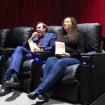 (Photo by Luisa Loi)
Carrie and Bryan Stucky enjoy some popcorn and comfy seating at Oak Harbor Cinemas, which they bought this week. Bryan said science fiction is his favorite genre of movie, while Carrie is more into musicals.