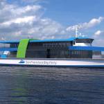 Incat Crowther Preliminary Rendering of the new all-electric Passenger Ferry for San Francisco Bay Ferries as part of the REEF program.