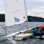 (Photo provided)
Zac Malbin of Langley races his Laser.