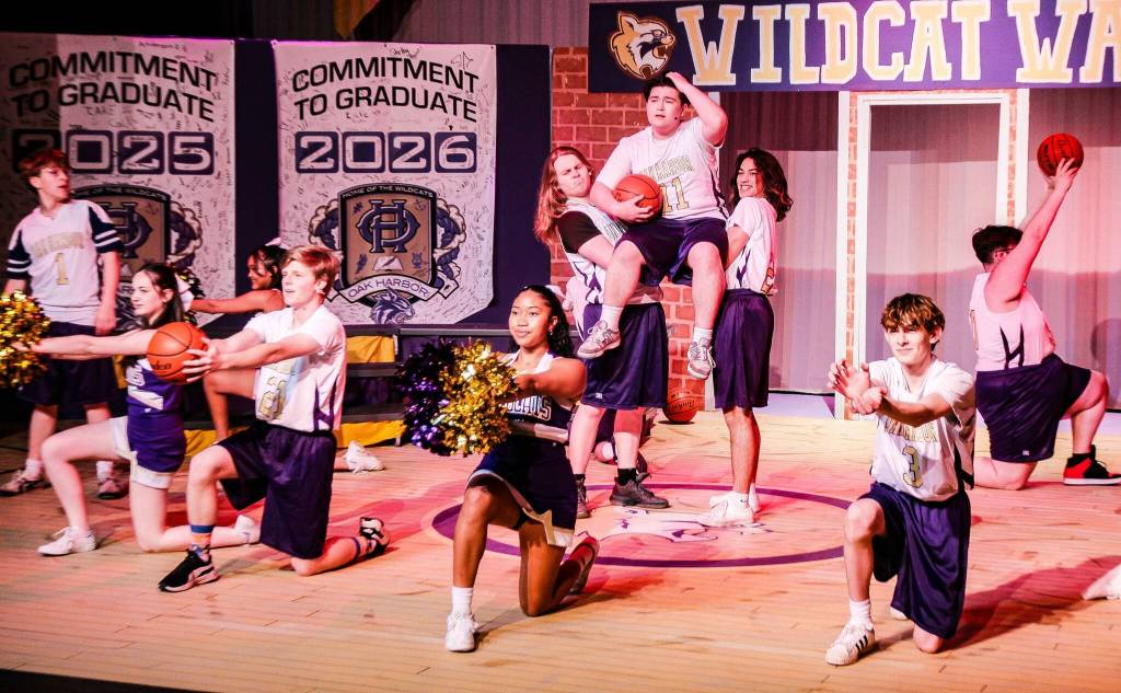The cast of High School Musical performs Getcha Head in the Game.