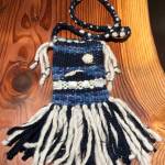 (Photo provided by Langley Historical Museum)
This purse was handmade by Cynthia Campbell using materials similar to the traditional wooly dog hair that the Snohomish People used in the past.