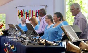 Jeff Neuberger.
Photo by Jeff Neuberger
The Bells of Whidbey practice their unique musical art form.