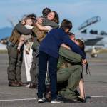 (Photo MC2 Gray Gibson)
Family members greet crews that safely returned home to NAS Whidbey.