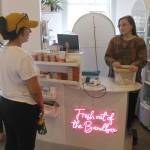 Photo by Kira Erickson/South Whidbey Record
Sarah Jean Muncey-Gordon assists customer Angela McClellan with a purchase.