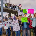 Photos by David Welton
Signs carried a variety of messages related to Social Security, the Constitution, Medicaid, immigration and veterans services, among many other things.