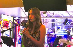 Photo by Marina Blatt. Cora Fix sings Golden Slumbers by The Beatles.