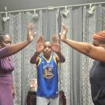 Members of the Unity Fellowship Juneteenth program rehearse for Thursday's event. Photo provided.