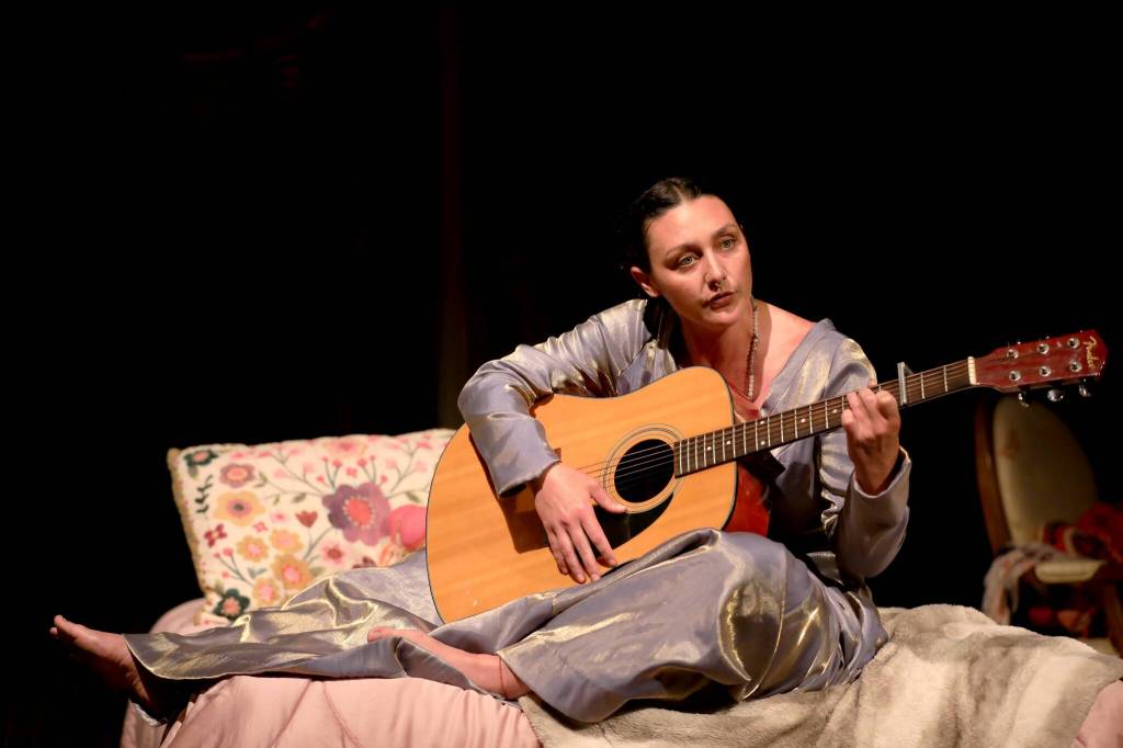 Photo courtesy of Whidbey Island Center for the Arts
Alone, Ophelia plays a tune.