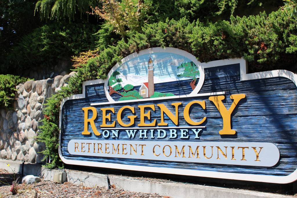 The sign welcoming residents and visitors to the Regency (Photo by Allyson Ballard)