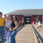 (Photo by Marina Blatt) Chelsea Reid, Tegan and Ellie Stewart spend a sunny day at the wharf.