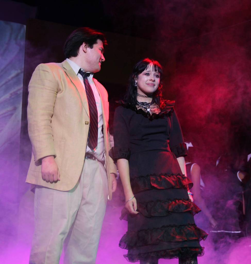 (Photo by Marina Blatt) Lydia and her dad harmonize together.