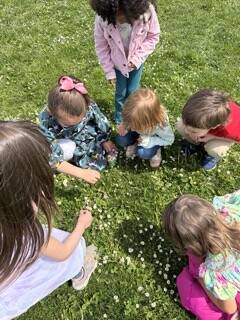 (Photo provided). TTK students enjoyed the sunshine outside.