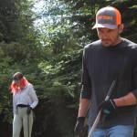 (Photo by Allyson Ballard) Shannon and Conrad Useman, as Poop Team 6, are in high demand scooping poop on Whidbey Island.