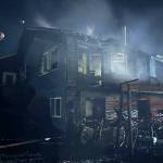 (Photo by South Whidbey Fire/EMS) A Clinton home suffered extensive damage when it caught fire early Tuesday morning. The residents were displaced but uninjured.