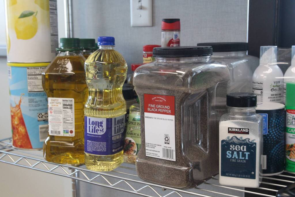 (Photo by Allyson Ballard) SPiN Cafe buys much of the food it prepares  and can now do so on-site  but does receive untouched food donations from community events.