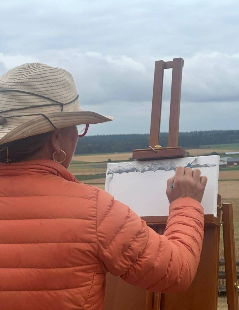 (Photo provided) Last years Plein Air artist painted a landscape.