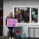 (Photo by Marina Blatt) Vicki Yount welcomes customers into her shop.