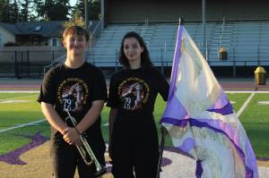 Photo by Allyson Ballard
Bradley Price II and Abigail Giugliano will be spending New Years Day in Pasadena, California, decked out in their marching band best.