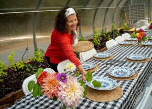 (Photo by David Welton) Marie Fiore hopes attendees spread the word about the Cooperative and how important it is to support our local farmers.