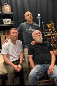 Robert Sindelar and Dan Christiaens in OCP's production of "The Caretaker" by Harold Pinter playing Sept. 12-28 at the Black Box Theater in Langley. Photo courtesy of OCP.