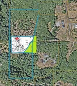 (Photo provided) This map, included in the narrative for the project, shows the approximate location of the proposed structure.