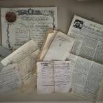 (Photo by From Common Hands Studio) Pictured here are ephemera created by McClintock and featured in The American Revolution.