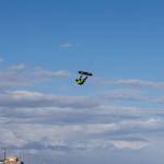 (Photo by Gary Skiff) Stewart Sykes soars above the clouds.