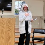 Kathy Sechrist speaks about her experience at a CADA event. (Photo by Sarah Bellis)