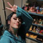 Krista Vanicsek poses in front of her food pantry. (Photo provided)
