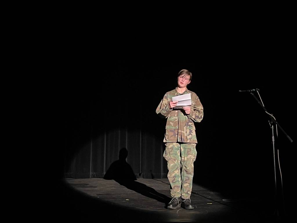Photo by Marina Blatt. Oak Harbor High School students act in Math.