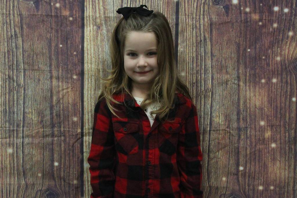 Indie, age 5, is thankful for mommy and daddy.